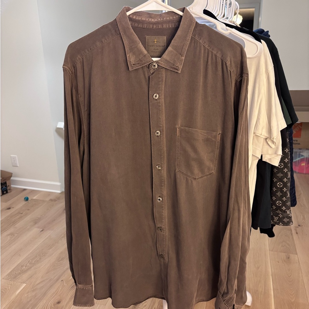 Tommy Bahamas Cotton x Lyocell High Quality Long Sleeve Button Up